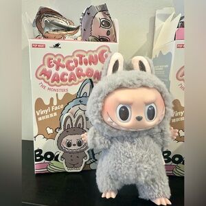 POP MART Labubu “The Monsters: Exciting Macaron” Vinyl Face” - Sesame Bean